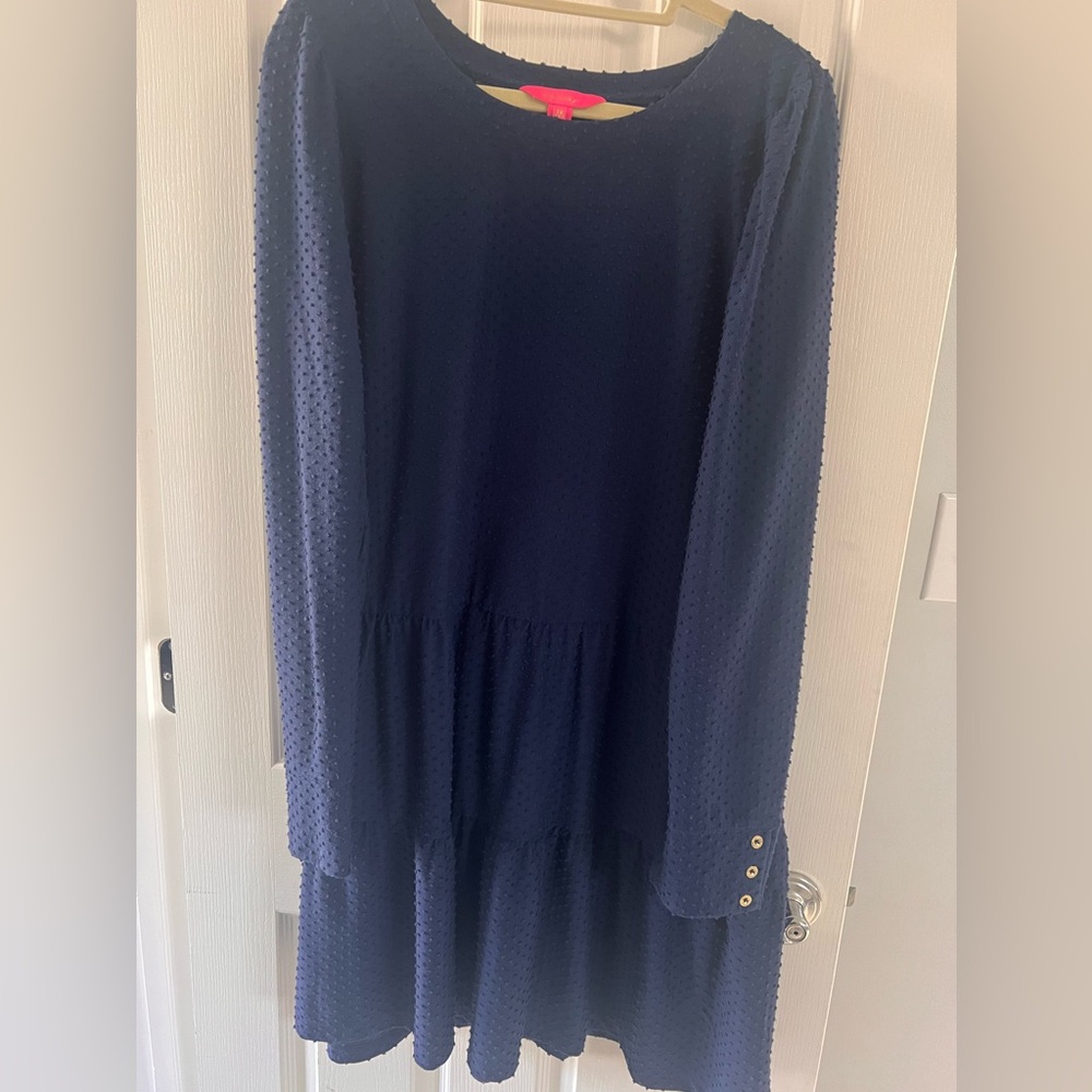 Lily Pulitzer Arlette Navy Dress XXL